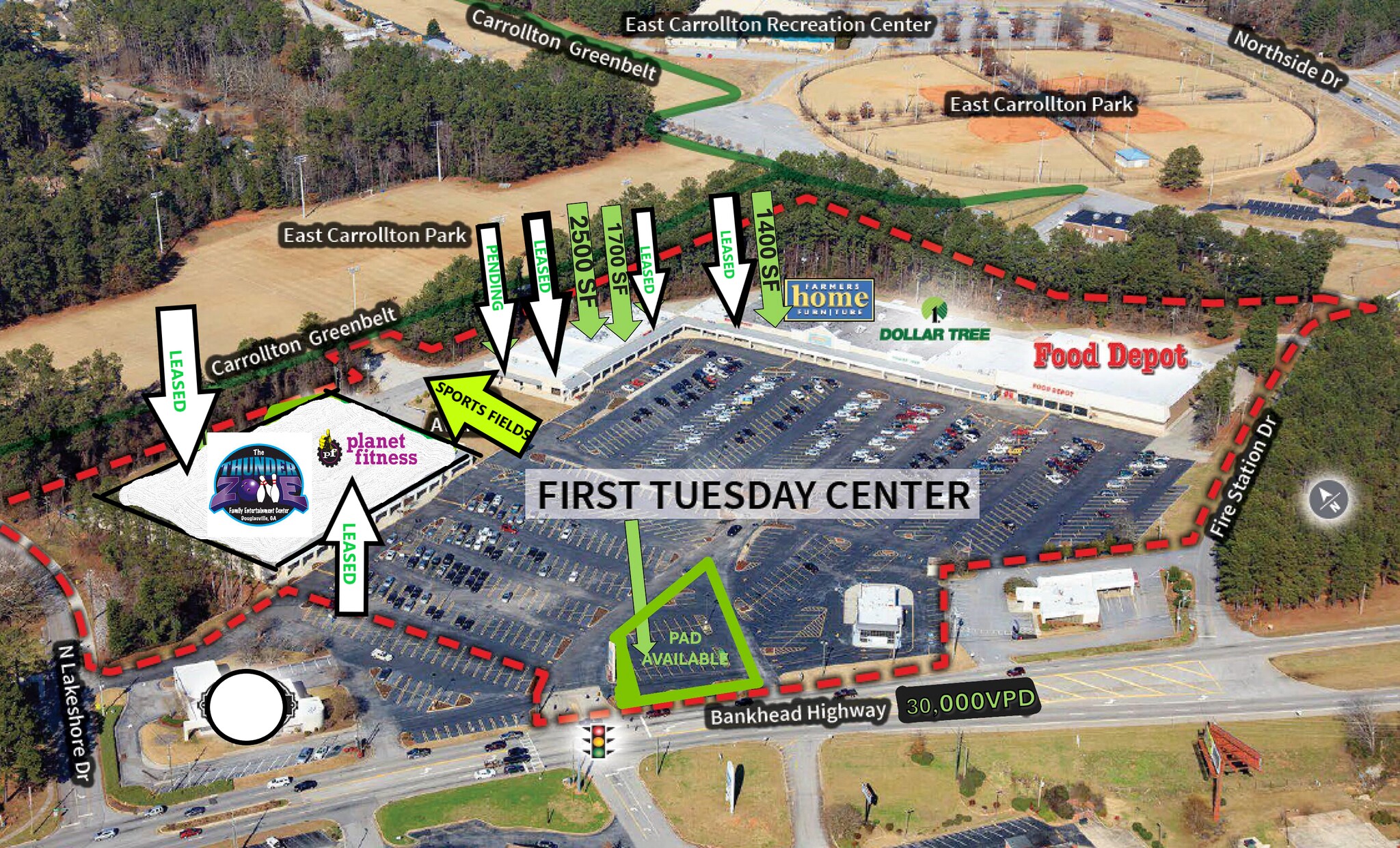 1004-1112 Bankhead Hwy, Carrollton, GA for Rent
