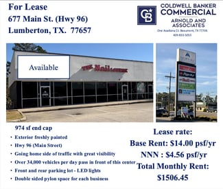 Lumberton, TX Retail - 677-681 S Main St