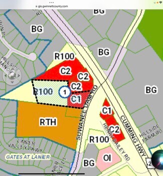 Sugar Hill, GA Commercial Land - 5886 Suwanee Dam Rd