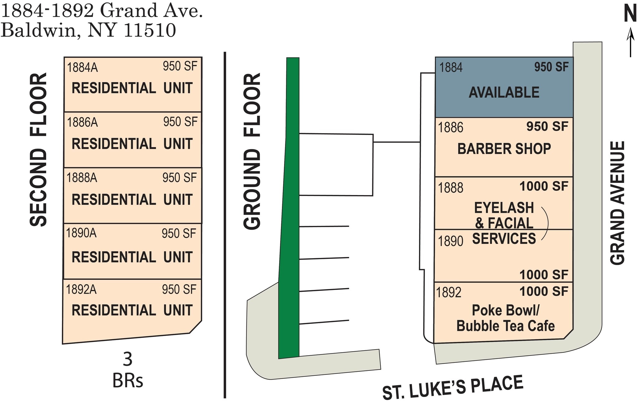 1884-1892 Grand Ave, Baldwin, NY for Sale