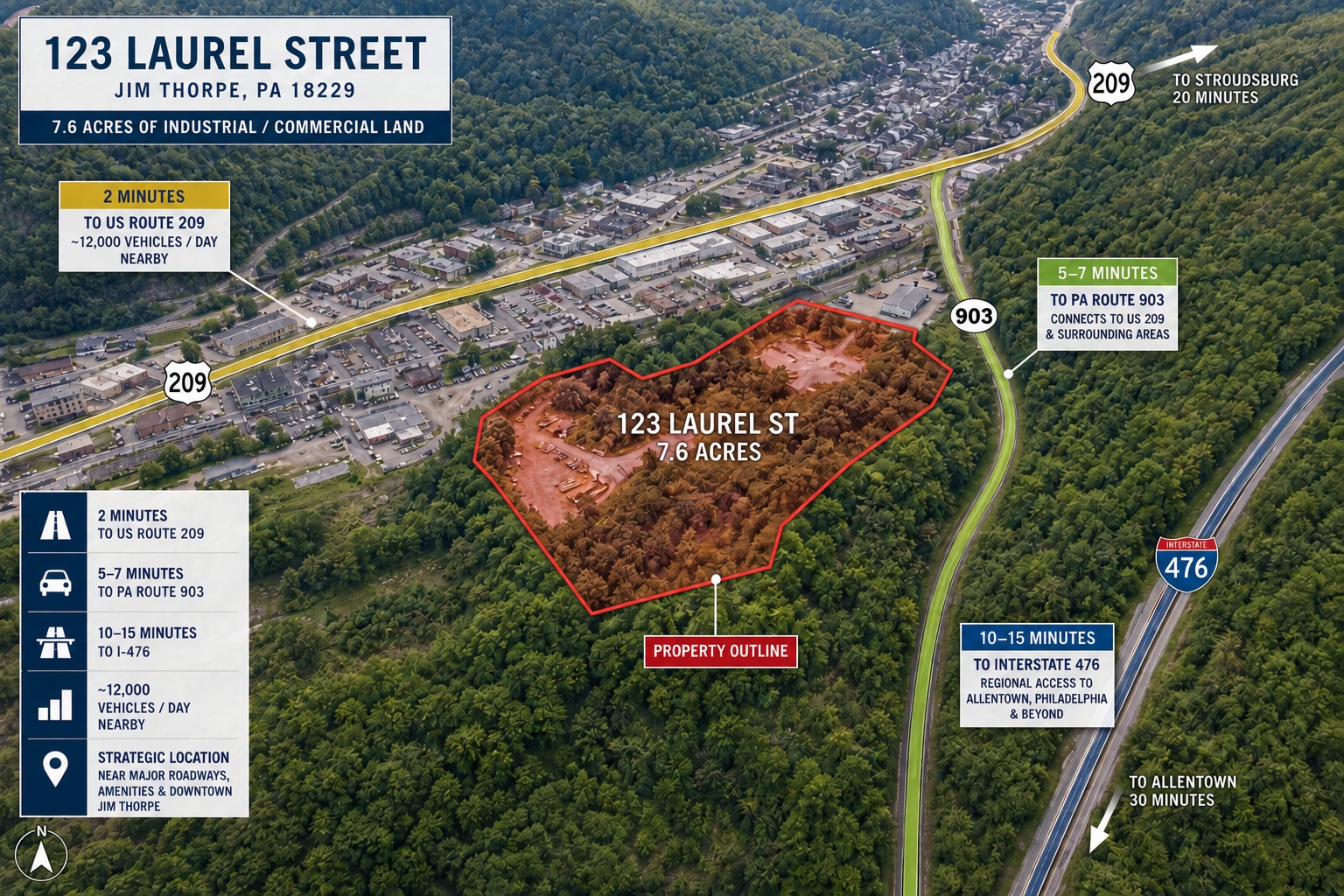 123 Laurel St, Jim Thorpe, PA for Sale