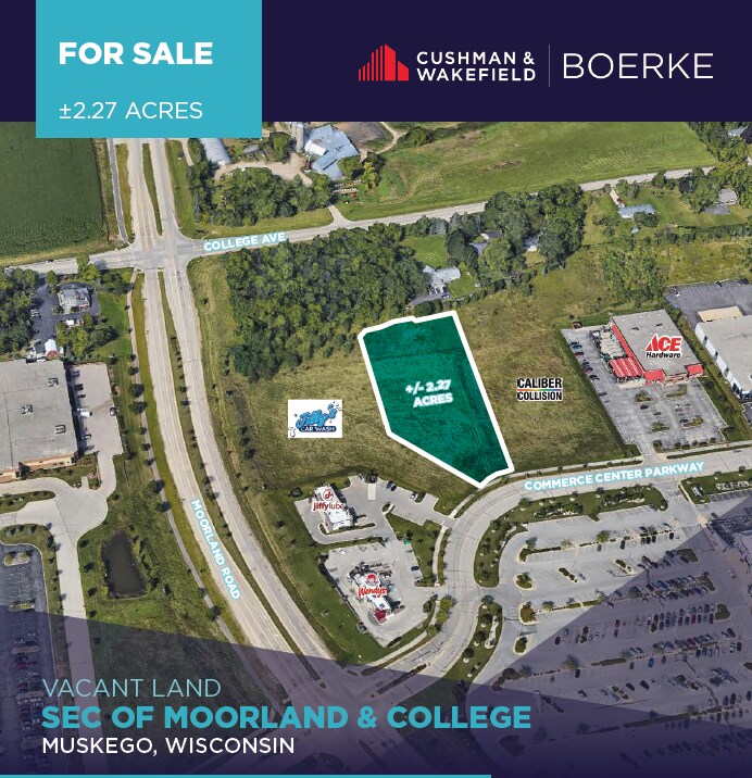 SE Corner Of College Ave & Moorland Rd, Muskego, WI for Sale