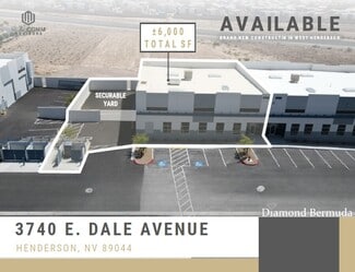 Henderson, NV Warehouse - 3740 E Dale Ave Henderson, NV Warehouse - 3740 E Dale Ave