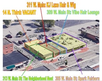 The 300 block of W. Main St. in Fairborn
