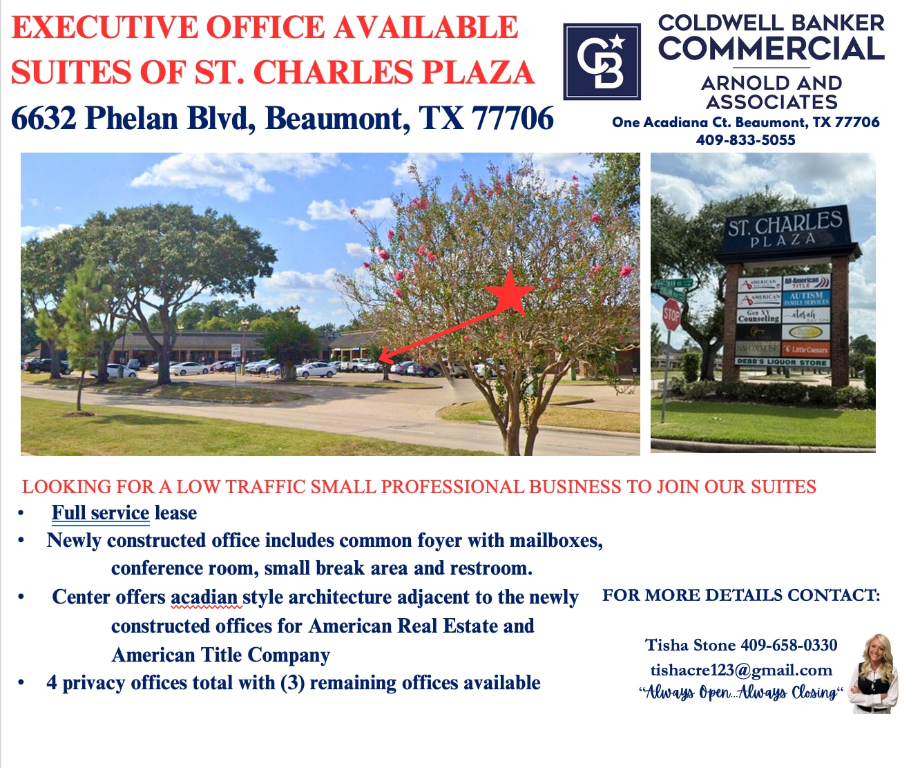 6622-6666 Phelan Blvd, Beaumont, TX for Rent