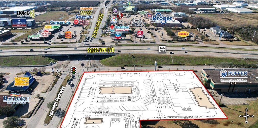 Hwy 146 & Fairmont Pky, La Porte, TX for Rent