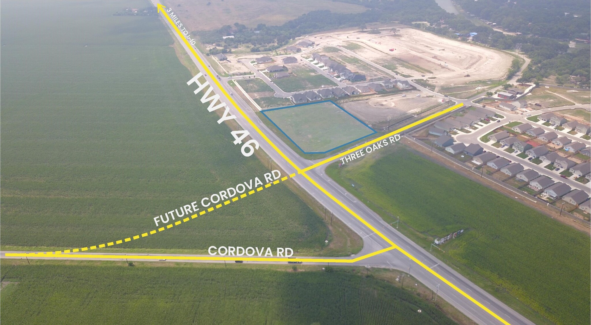 Highway 46 @ Three Oaks Rd, Seguin, TX for Sale