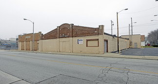 Industrial building & adjacent parking