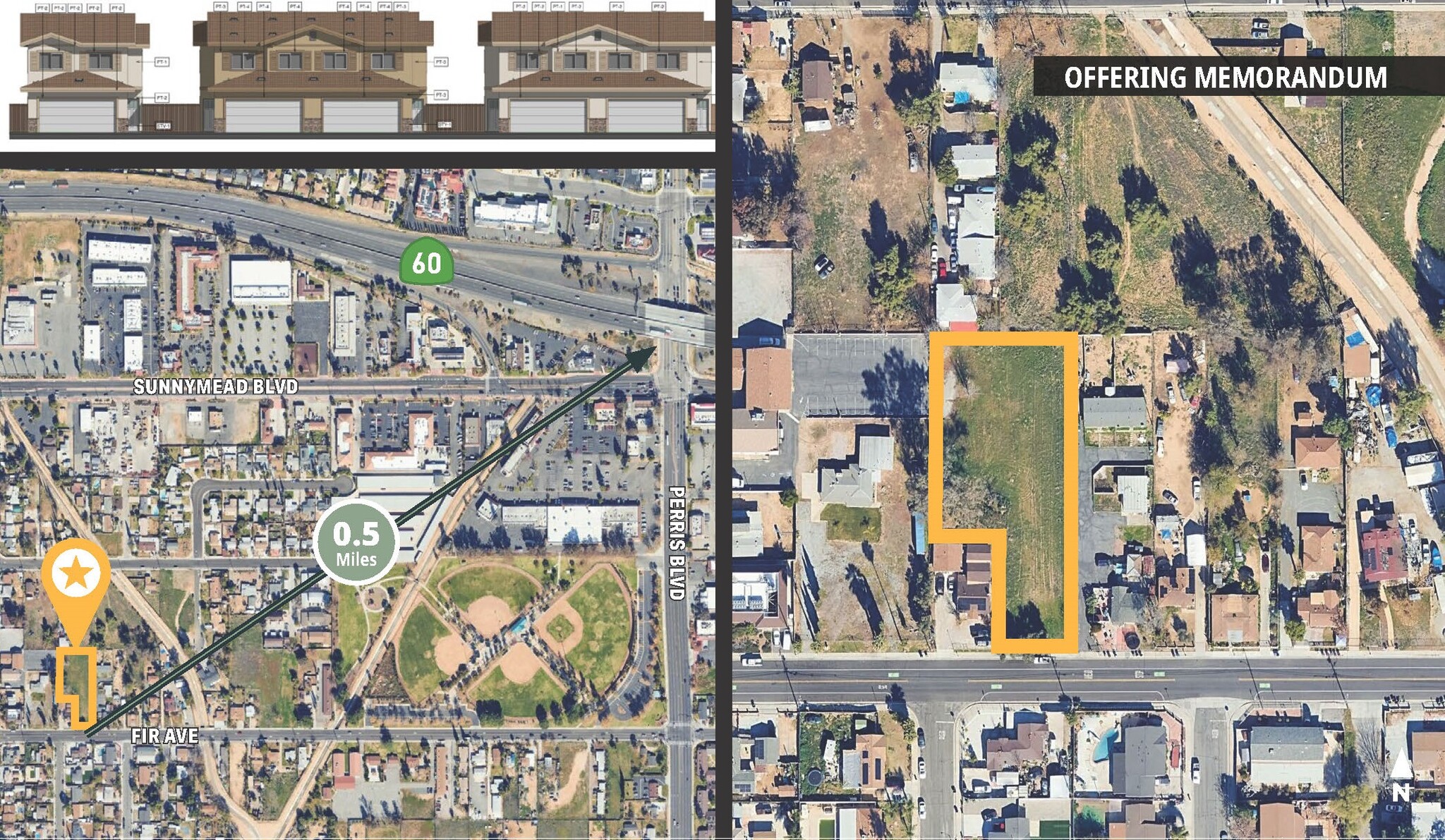 Approved Eleven (11) Unit Multifamily Townhome Pro, Moreno Valley, CA for Sale