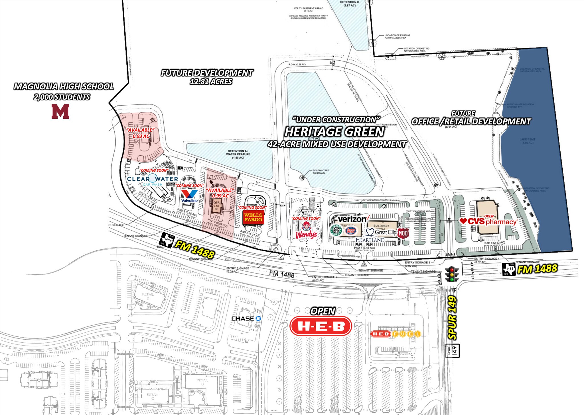 13654 FM 1488 Rd Magnolia, TX 77354 Retail Property for Lease on